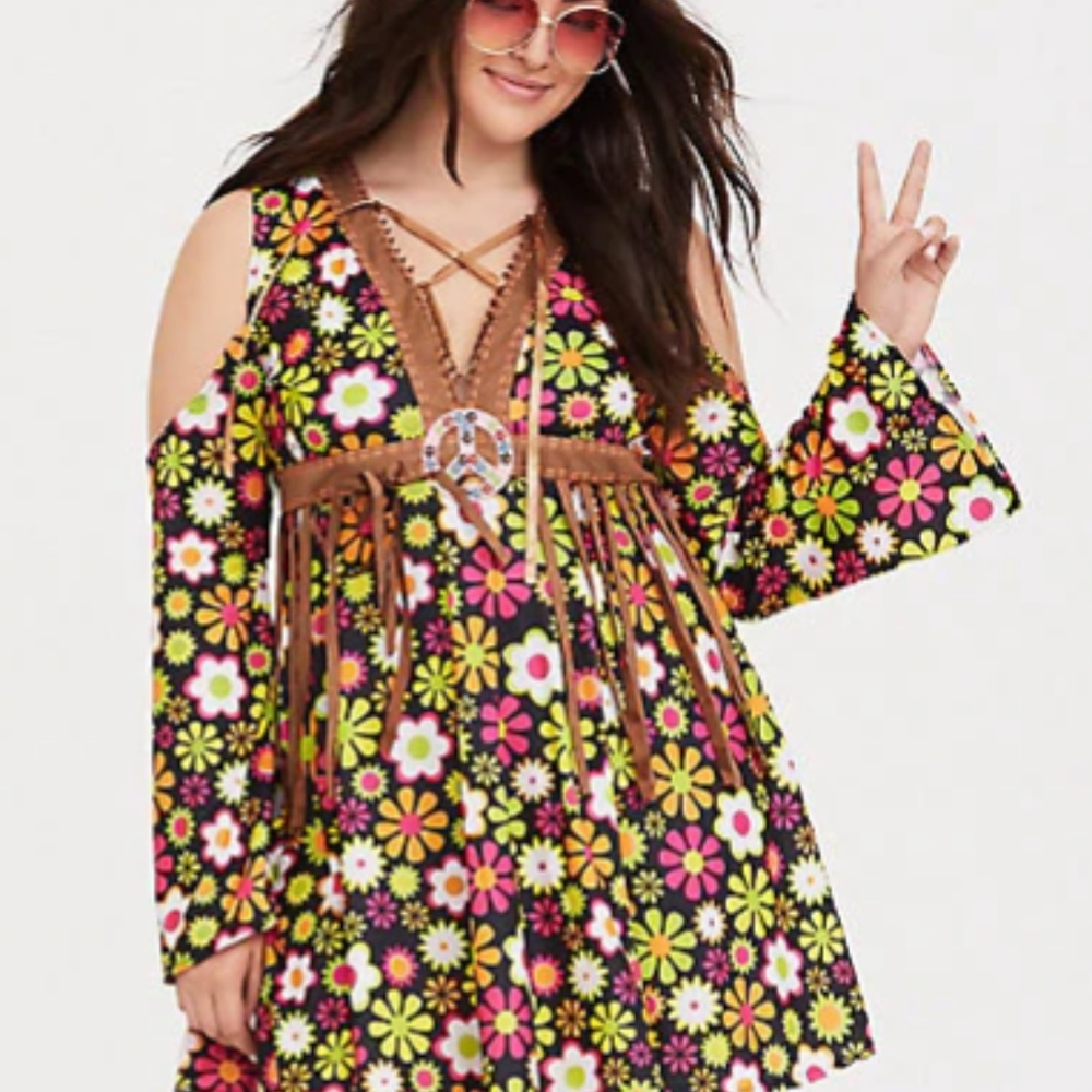 60s hippie costume plus size
